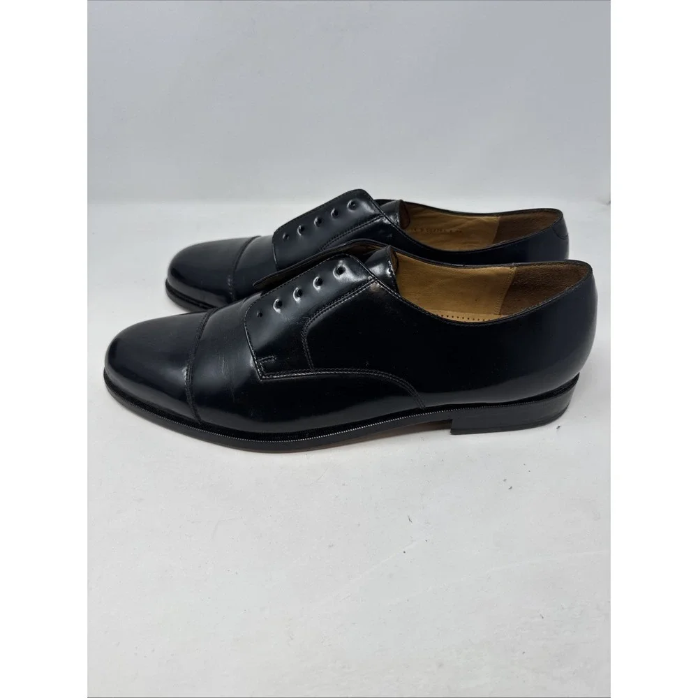 Cole Haan Lexington II Black Cap Toe C02701 Lace-Up Oxford shoes Men's 14 D New‎